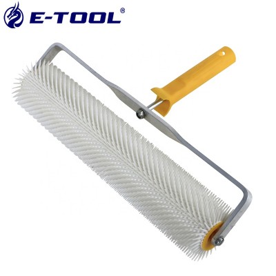 Epoxy Industrial Flooring Bubble Removing Plastic Handle Spike Roller