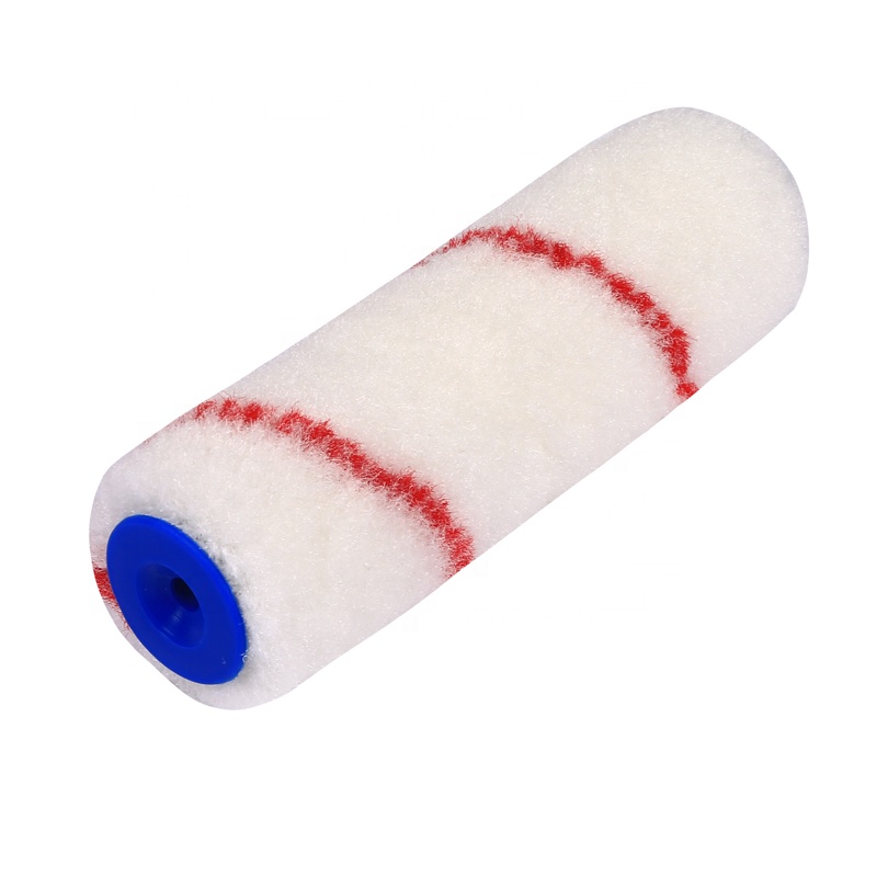 Thermal Bonding 11mm High Pile Red Strips Nylon Mini Paint Roller Refills